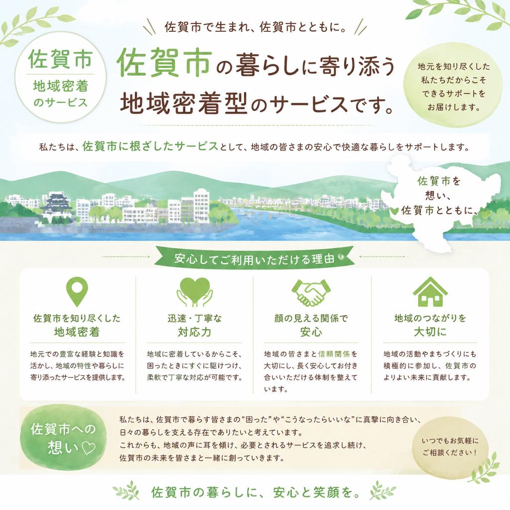 地域密着型の安心サービス